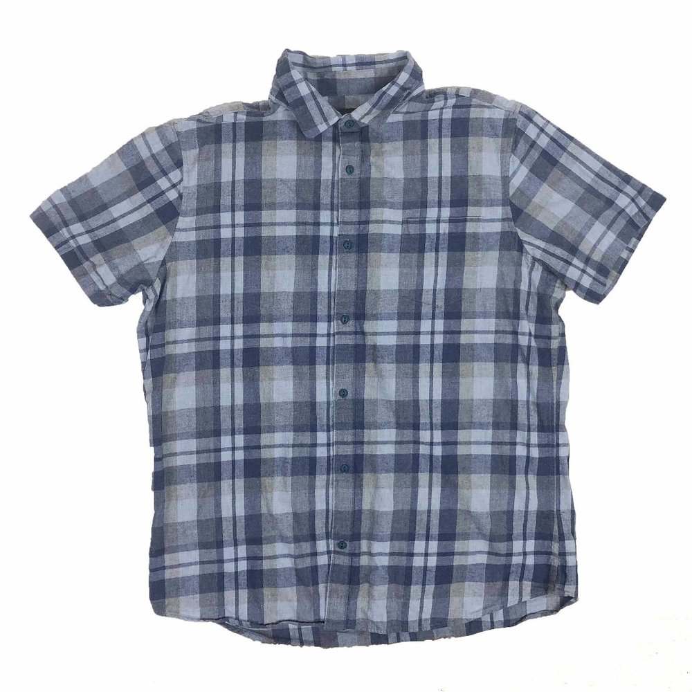 Wallin & Bros XL Plaid Short Sleeve Button Down Shirt Lightweight Flannel Mens